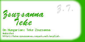 zsuzsanna teke business card